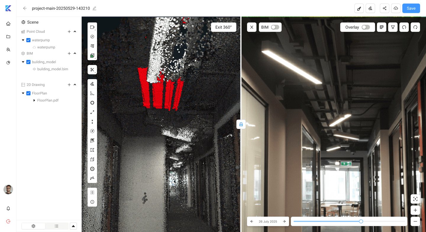 Building facade and furnishing monitoring
