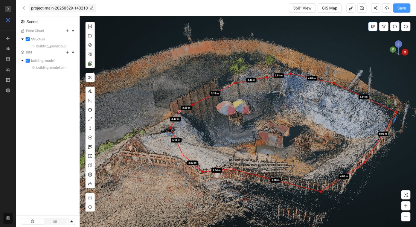 Slope gradient monitoring